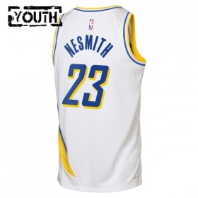 Barn Indiana Pacers Tröja Aaron Nesmith Nike 2025-26 City Edition Vit Swingman